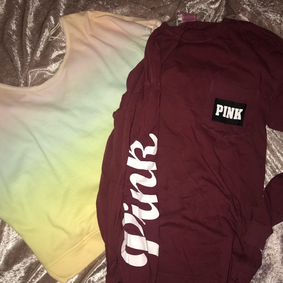 PINK Victoria's Secret Tops - pink victoria secret bundle!